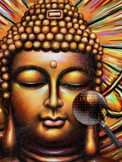 Bouddha en Méditation Broderie Diamant