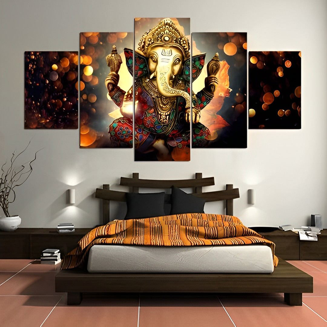 Ganesh 5 Partie Broderie Diamant