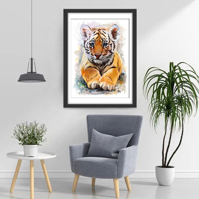 Petit Tigre du Bengale Animal Broderie Diamant