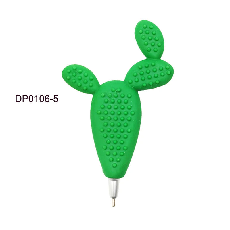 Broderie Peinture Diamant-Stylo de Perçage en Forme de Mignon Cactus