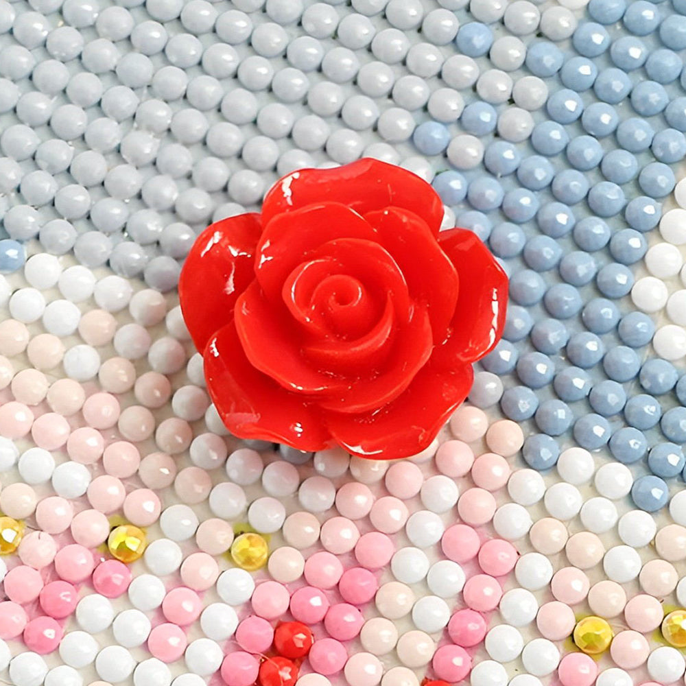 1pc Localisateur de Peinture Couverture en Forme de Rose