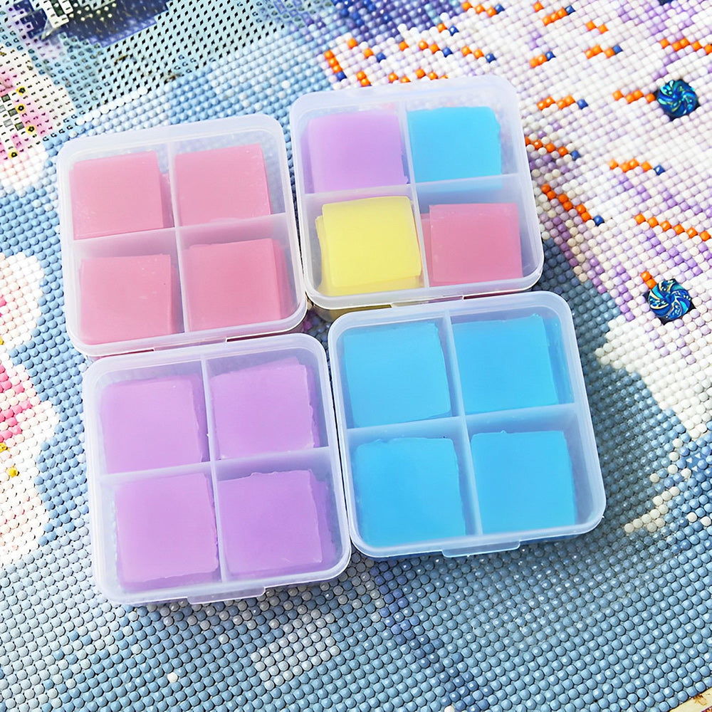 32 Cires avec Boîte de Rangement Carrée