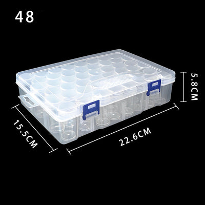 24/48/60 Compartiments Boîte de Tri Transparente Ronde + Etiquettes