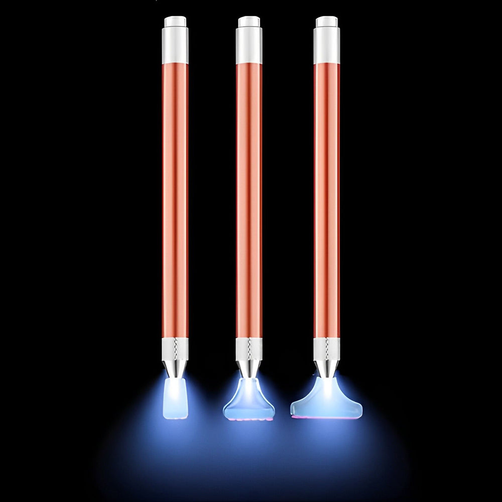 Broderie Peinture Diamant-Ensemble de Stylo de Perçage avec Lumière LED