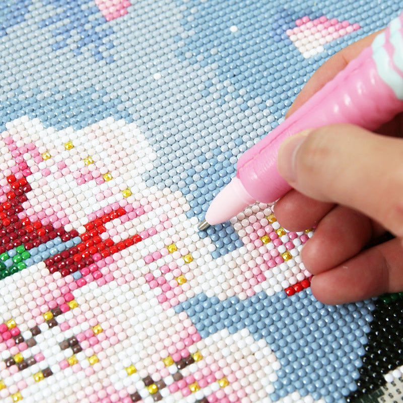 Broderie Peinture Diamant-Stylo de Perçage Doux en Forme de Dessin Animé