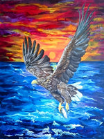 Aigle de Peiture à l'Huile Broderie Diamant