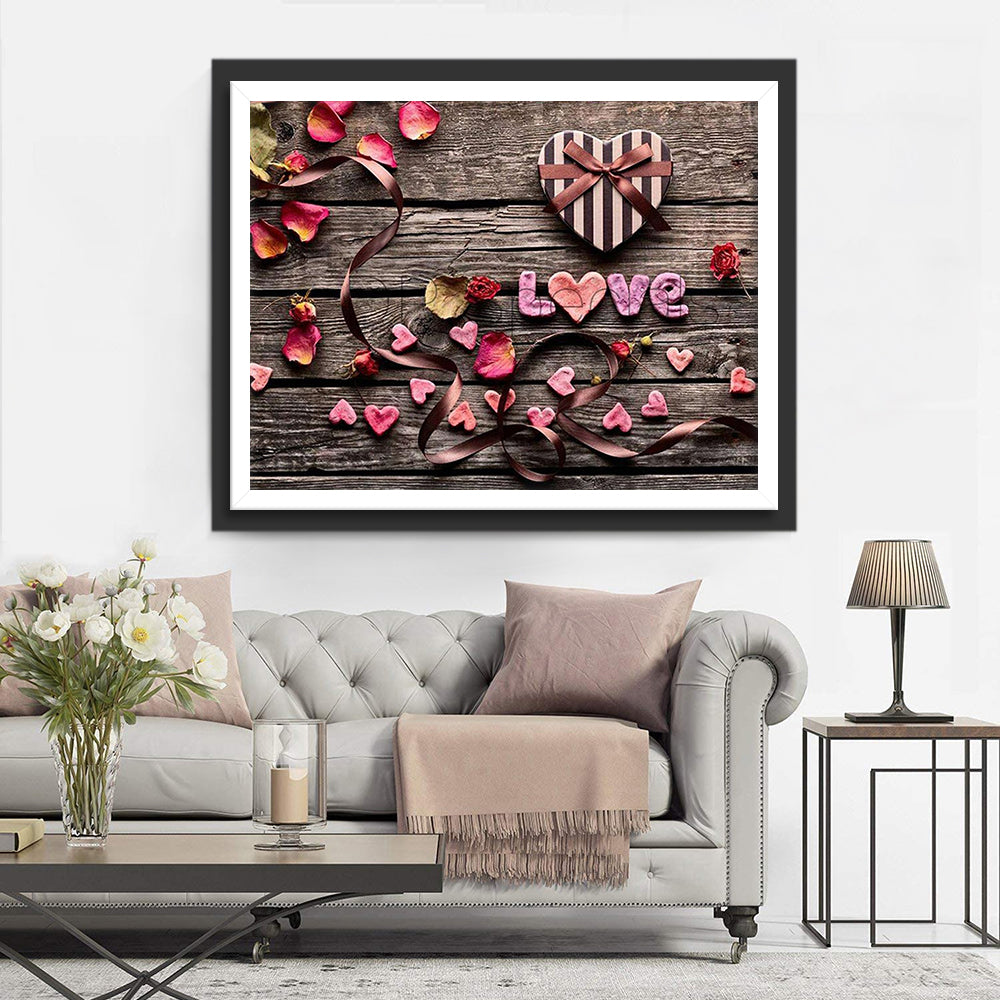 Amour et Cœur Broderie Diamant