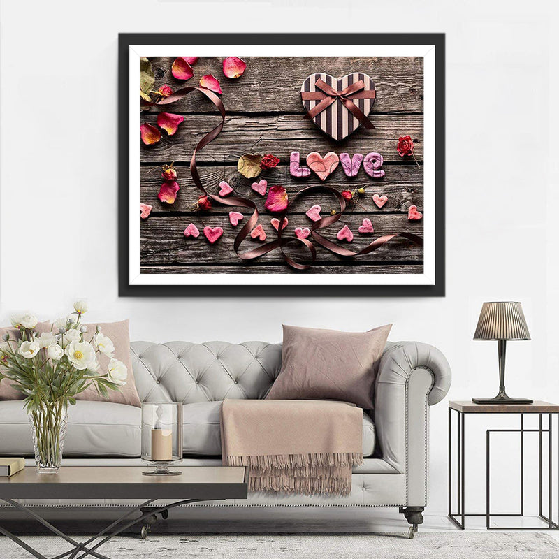 Amour et Cœur Broderie Diamant