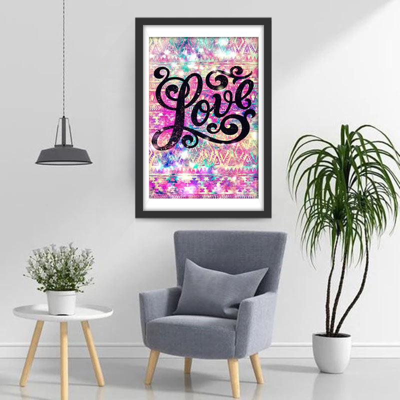 Amour Rose Broderie Diamant