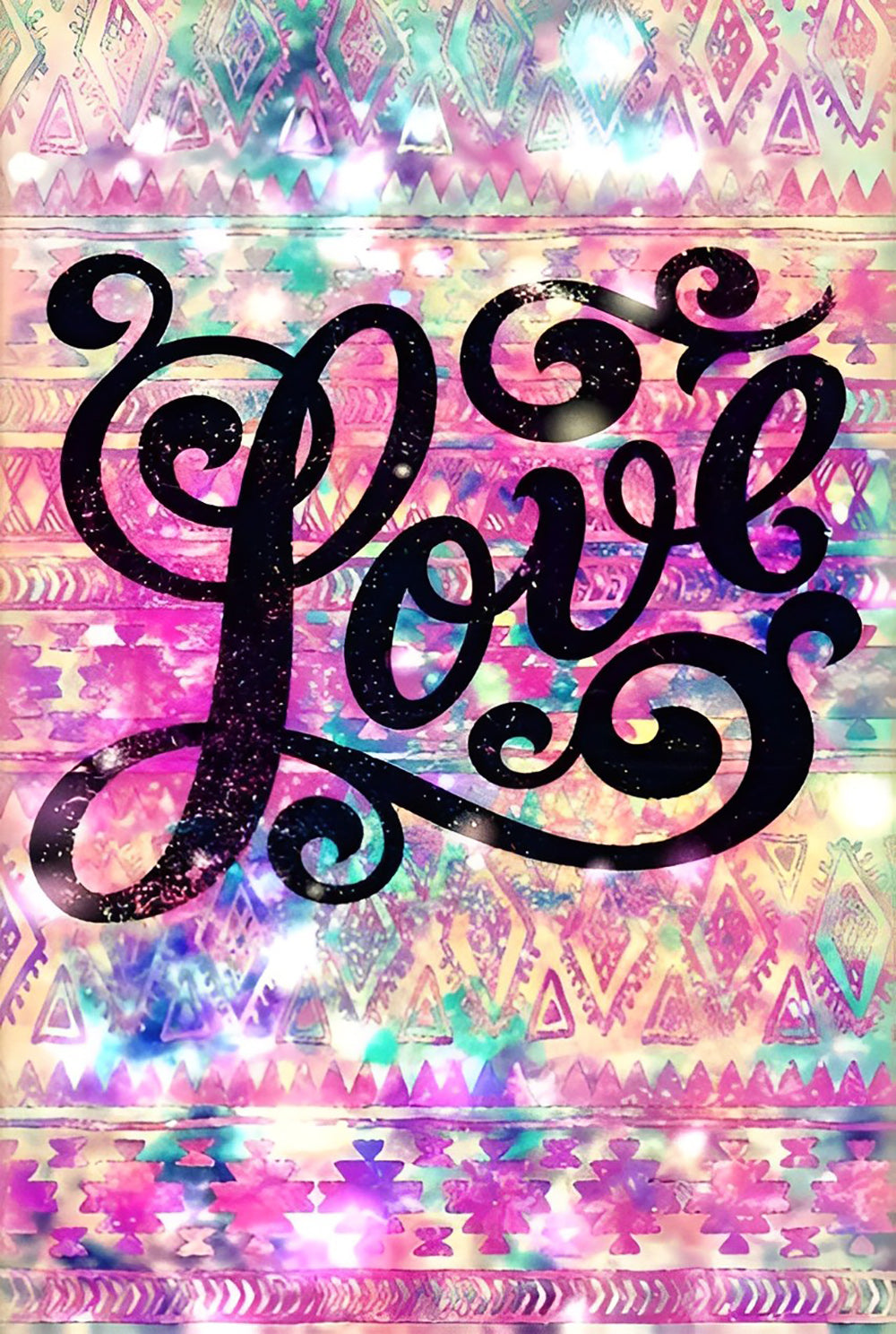 Amour Rose Broderie Diamant