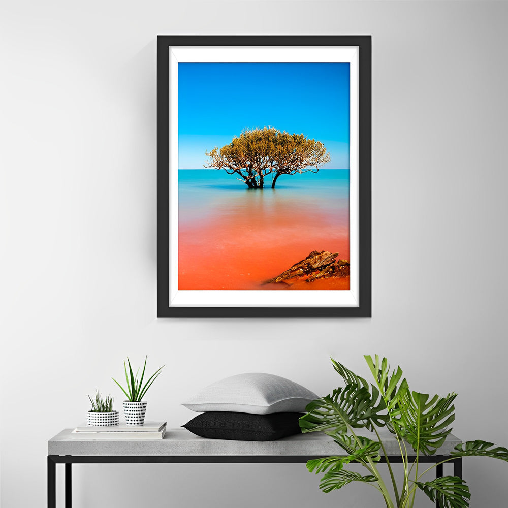 Arbre dans la Mer Broderie Diamant