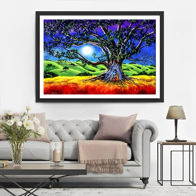 Arbre dans la Nuit Broderie Diamant