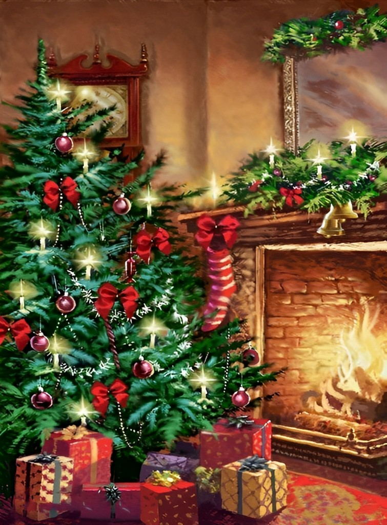 Arbre de Noël Broderie Diamant