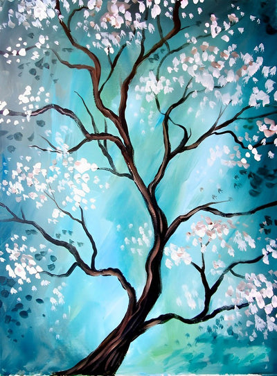Arbre de Prunier Broderie Diamant