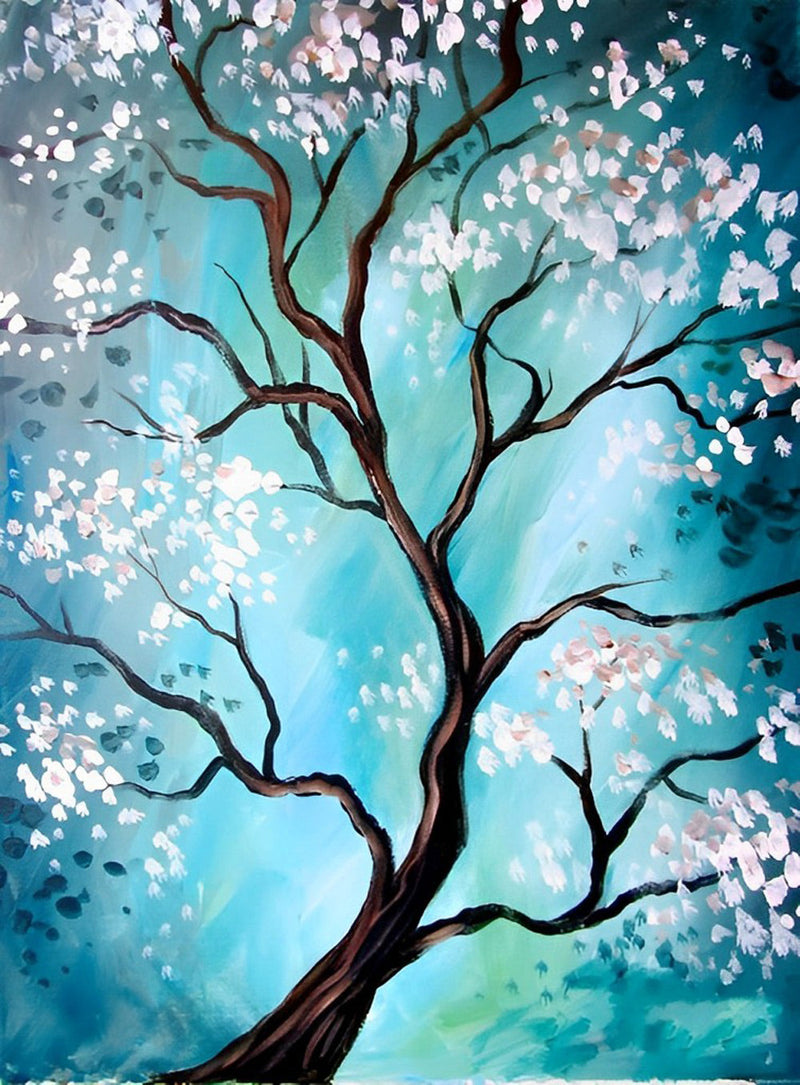 Arbre de Prunier Broderie Diamant