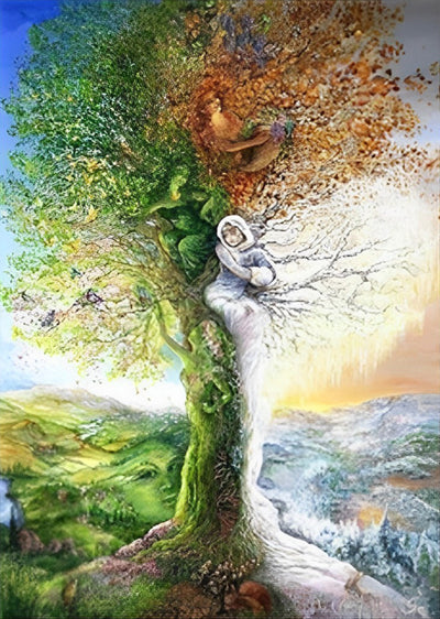 Arbre et Femmes Broderie Diamant