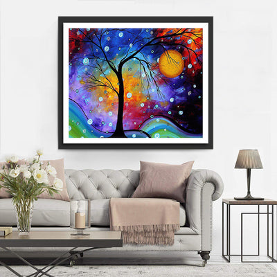 Arbre et le Ciel Fantastique Broderie Diamant