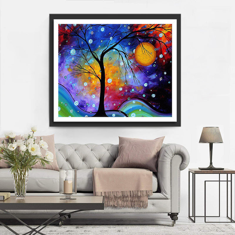 Arbre et le Ciel Fantastique Broderie Diamant