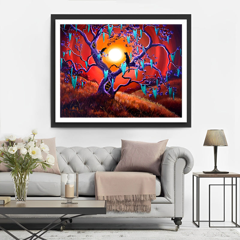 Arbre Etrange Broderie Diamant