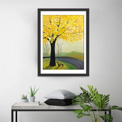Arbre Ginkgo Broderie Diamant