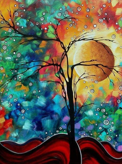 Arbre Mort et Ciel Etrange Broderie Diamant