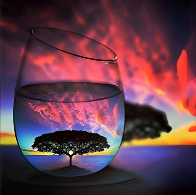 Arbres dans le Verre Broderie Diamant