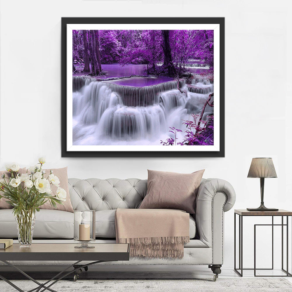 Arbres et Chute Broderie Diamant