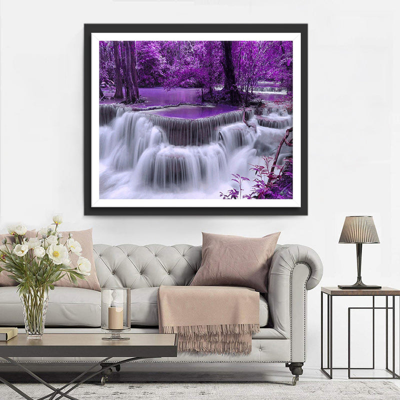 Arbres et Chute Broderie Diamant