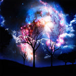 Arbres Morts et Nébuleuse Broderie Diamant