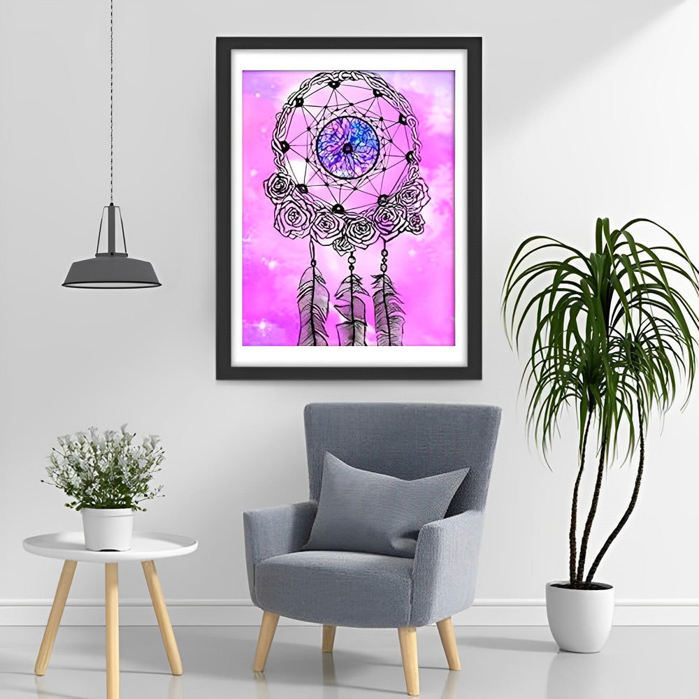 Attrape-Rêves et Diamant Broderie Diamant