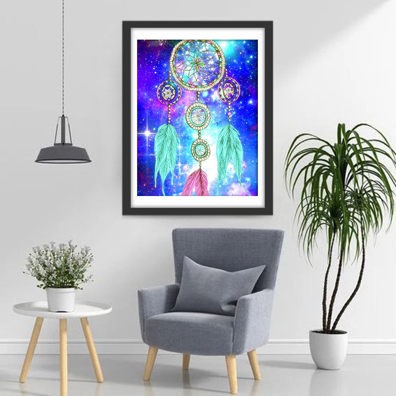 Attrape-Rêves Onirique Broderie Diamant