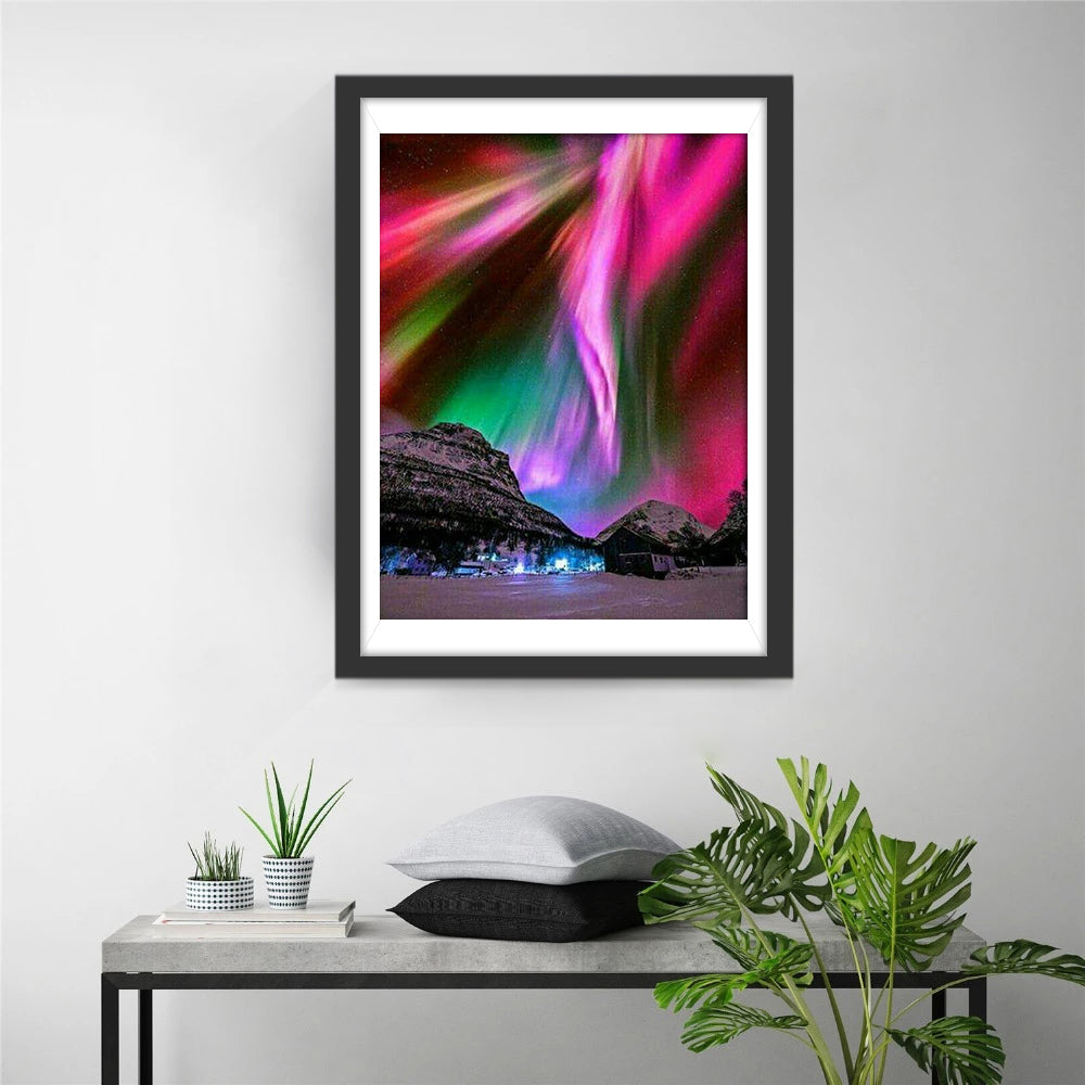 Aurore Polaire Magnifique Broderie Diamant