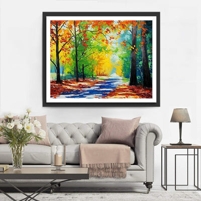 Avenue dans la Forêt Broderie Diamant