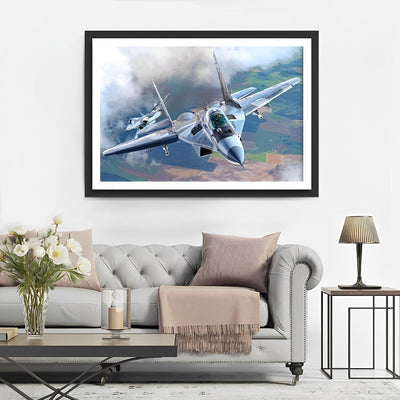Avions de Chasse Broderie Diamant