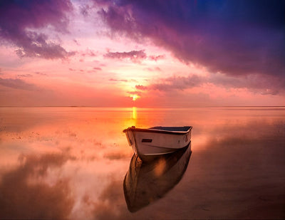 Bateau sur la Mer Broderie Diamant