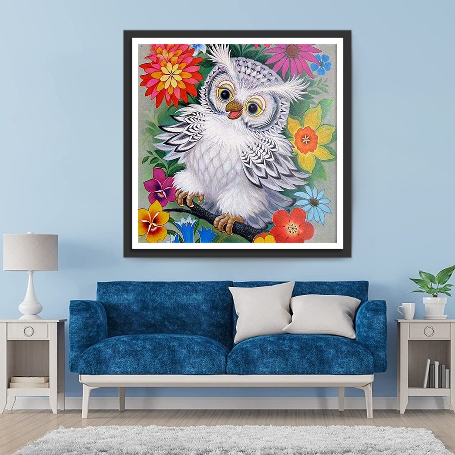 Beau Harfang des Neiges Broderie Diamant