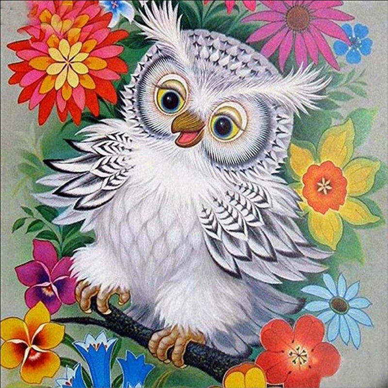 Beau Harfang des Neiges Broderie Diamant