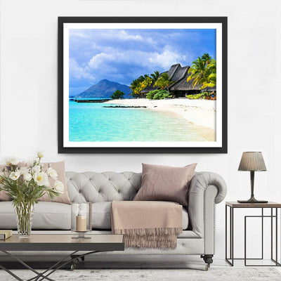Beau Mer Paysage Broderie Diamant