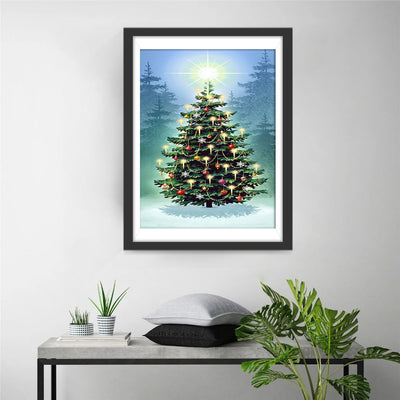 Beau Sapin de Noël Broderie Diamant