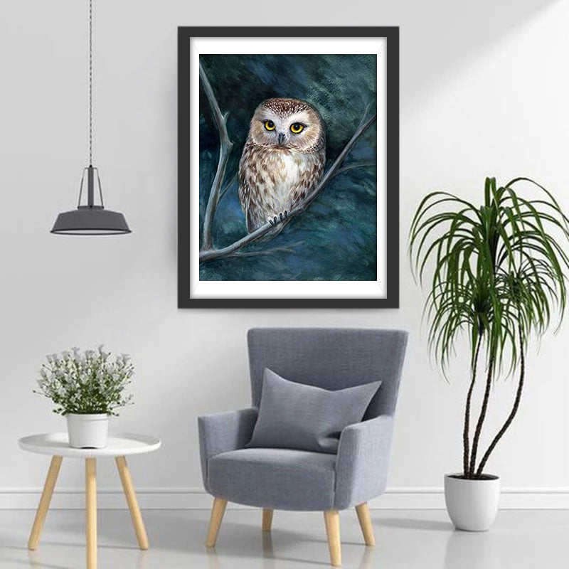 Bébé Hibou Broderie Diamant