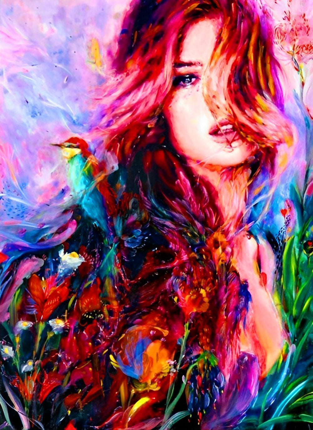 Belle et Mésange Broderie Diamant