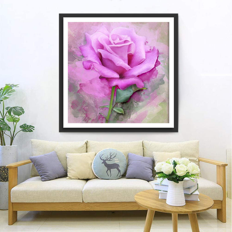 Belle Rose Broderie Diamant
