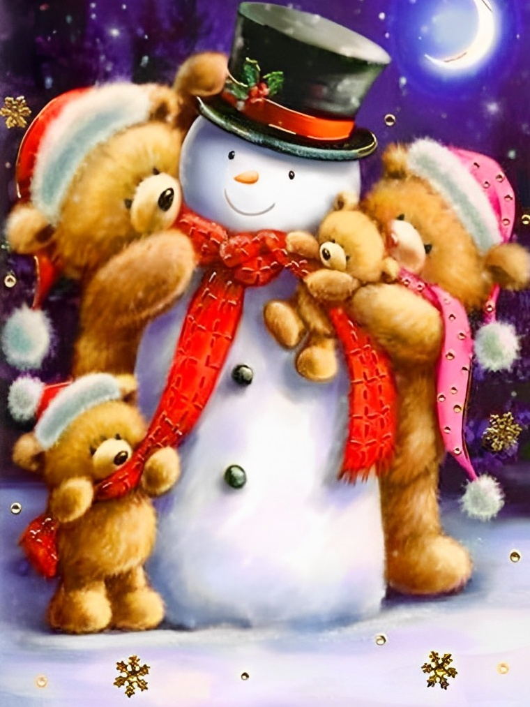Bonhomme de Neige et Poupée d&