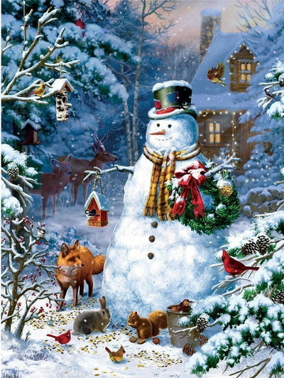 Bonhomme de Neige Haut Broderie Diamant