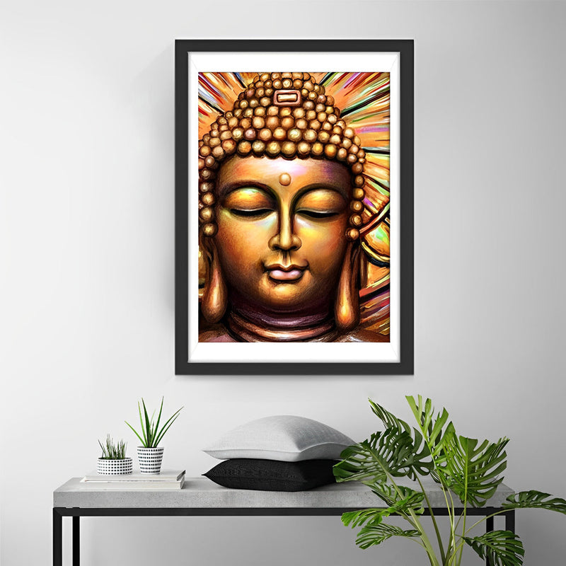 Bouddha en Méditation Broderie Diamant