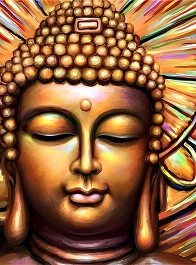 Bouddha en Méditation Broderie Diamant
