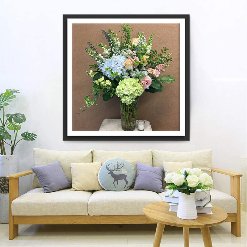 Bouquet de Hortensia Broderie Diamant