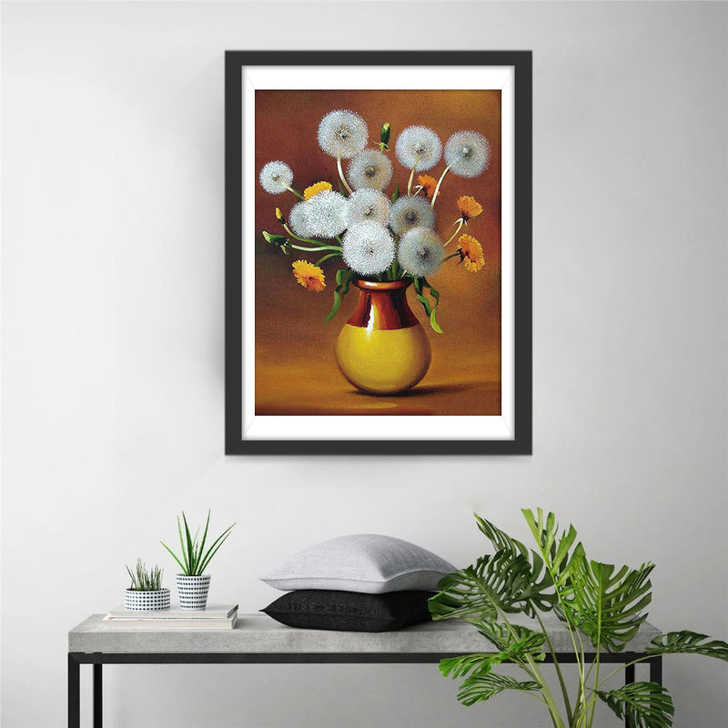 Bouquet de Pissenlits Broderie Diamant