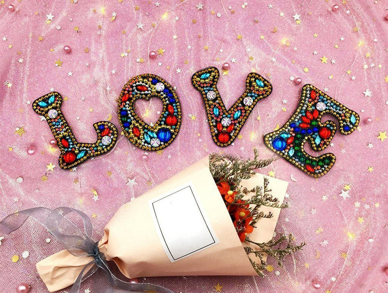 Bouquet de Saint-Valentin Broderie Diamant