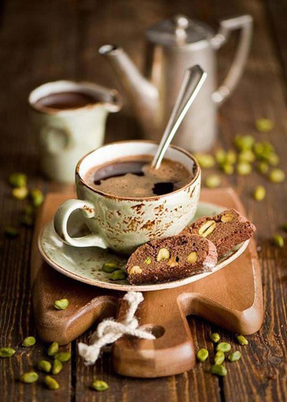 Café et Cookies Broderie Diamant